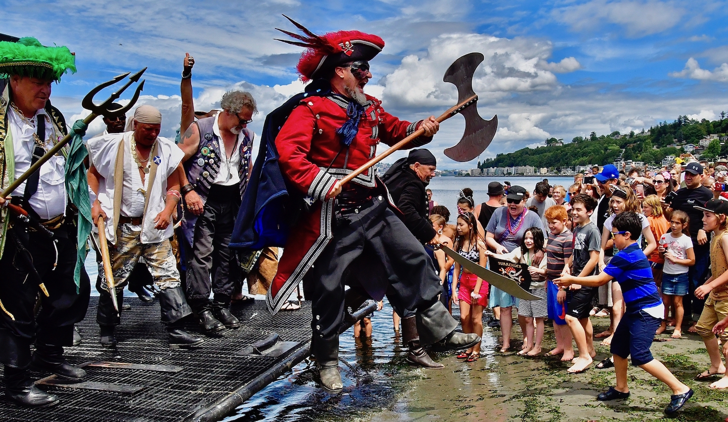 Seafair Pirates land on Alki today to shiver your timbers! Westside
